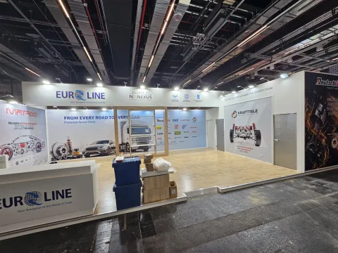 Stoisko Euroline - grafiki targowe